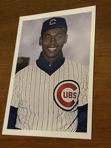 Ernie Banks Baseball Card Lets Play Two New World Van Lines 6x4 - Picture 1 of 2