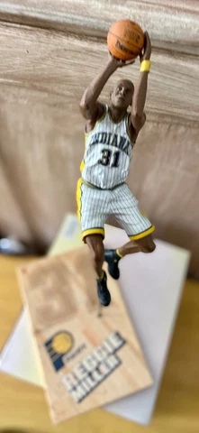 Reggie Miller Indiana Pacers McFarlane Figure White Striped Jersey #31 Cover