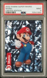 2022 Panini Super Mario Cracked Ice Mario Limited Edition PSA 9 - Picture 1 of 2