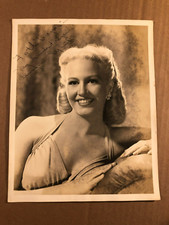 Marilyn Maxwell Rare Early Autographed 8/10 Photo 50s Clarence Bull Lemon Drop