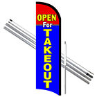 Open For Takeout Windless Feather Flag Bundle (Complete Kit) OR Optional Replace