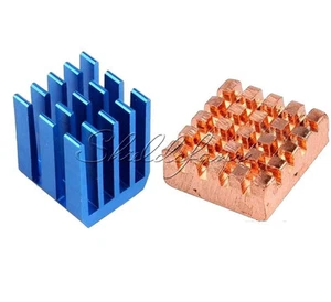 Kit de ventilador disipador térmico de refrigeración de cobre aluminio para Raspberry Pi 3 Raspberry Pi 2 B+ - Imagen 1 de 5