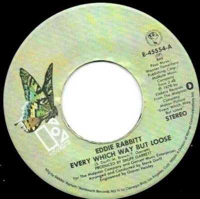 Eddie Rabbitt – Every Which Way But Loose 1979 Elektra Rock Soundtrack VG+ Foto 1 de 2