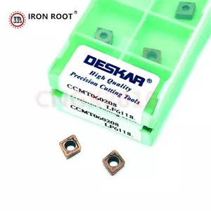Deskar 10P CCMT060208 LF6118 CNC Drehmaschine Werkzeug Bohren Hartmetall Einsatz für SCLCR/L - Bild 1 von 6