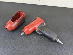 #bj070 Snap-On Tools USA 3/8” Drive Pneumatic Air Impact Wrench MG325 Red - Picture 1 of 17