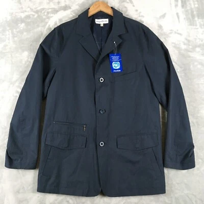 TravelSmith  Mid Length Overcoat Jacket, Men's M, Blue NWT - Image 1 of 4