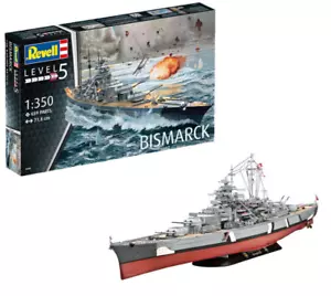 Revell 05040 Schlachtschiff Bismark Plastik Modellbausatz 1:350 NEU - Bild 1 von 13