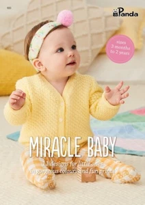 Miracle Baby Panda Patterns Book #900 11 Designs to Knit for Baby 3 to 24 Months - Picture 1 of 12