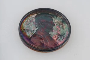 RAINBOW TONED 1983 S Lincoln Memorial Cent #15 - Picture 1 of 7