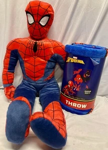 Spider Man compañero de dormir de felpa (26") y tiro polar, ¡2 piezas!! - Imagen 1 de 6
