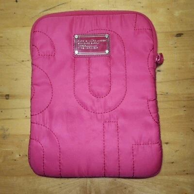 MARC BY MARC JACOBS iPad Case Pink 8” X 10.5” Quilted Nylon - Image 1 of 4