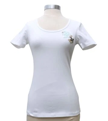 Loungefly стежок Shoppe вышитый Disney бамби цветок скунс верхний белый размер 3 X - Изображение 1 из 4