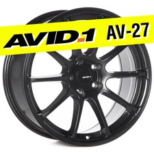 AVID.1 AV-27 18x8.5 Flat Black 5x114.3 +35 Wheel RSII Style fits G35 G37 350Z