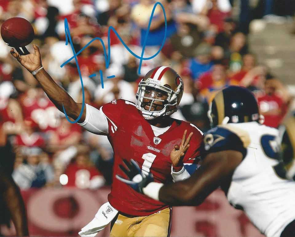 Foto firmada por Troy Smith 8x10 Ohio State Buckeyes 49ers Heisman ¡RARO CERTIFICADO DE AUTENTICIDAD LOOK!! Foto 1 de 1