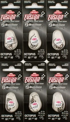 (LOTE DE 6) BERKLEY FUSION19 GANCHO POLVO FSN19OCT10 TAMANHO 10 SMKE CETIM #1405799 - Imagem 1 de 3