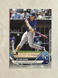 2025 Topps Now Call Up 1st Career 4-Hit Jac Caglianone Rookie RC #275 Royals - Picture 1 of 2