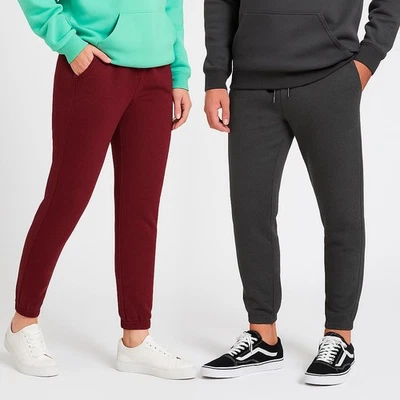 Mens Fleece Joggers Tracksuit Bottoms Warm Gym Jogging Pants Trousers S–2XL - Image 1 of 4