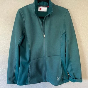 Spyder Jewel Núcleo Suave Cuello Embudo Manga Larga Cremallera Mujer Suéter Chaqueta Grande - Imagen 1 de 10