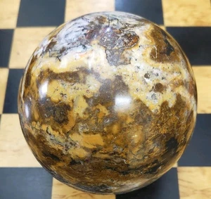 Große natürliche bunte Spitze Achat Kugel Quarz Kristall Kugel 110 mm 1,5 Kilo - Bild 1 von 8