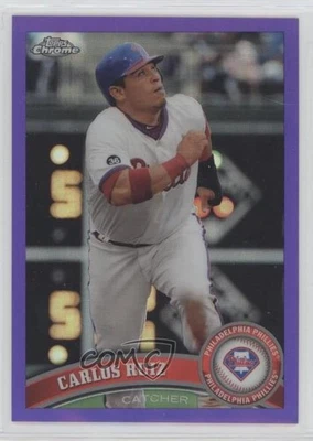 2011 Topps Chrome Retail Purple Refractor /499 Carlos Ruiz #21 - Image 1 of 2