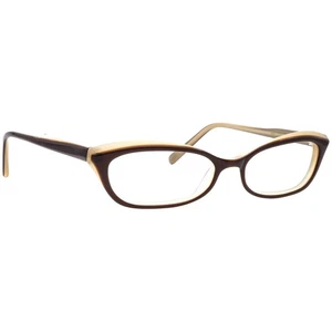 Bevel Eyeglasses 3587 T.I.C. MS Dark Brown Cat Eye Frame Japan 52[]16 130 - Picture 1 of 6