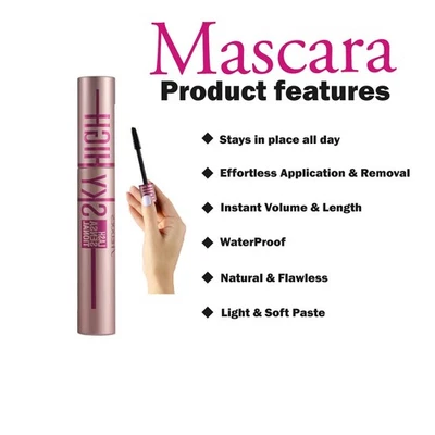 SHEDOES Mascara Extra Long Lash Sensational Sky High Mascara Waterproof Very Black
