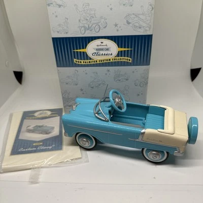 Hallmark Kiddie Car Classics Don Palmiter 1955 Custom Chevy Peddle Car azul Foto 1 de 4