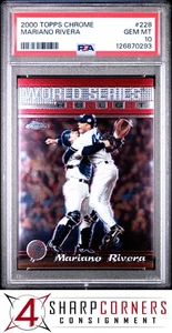 2000 TOPPS CHROME #228 MARIANO RIVERA YANKEES HOF PSA 10 - Picture 1 of 3