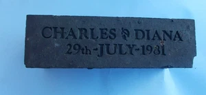 Charles Diana 1981 Wedding Commemorative Brick Bricks Clay 7(FREE UK POSTAGE) - Picture 1 of 11