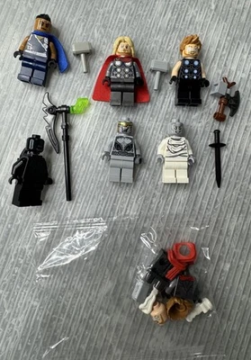 LEGO Marvel LOTE DE MINIFIGURAS THOR/7 Berserker 76084 Gorr 76207 Valkyrie Chitauri Foto 1 de 4