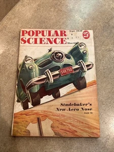 Vintage POPULAR SCIENCE Magazine - September 1949 Studebakers New Aero Nose - Bild 1 von 4
