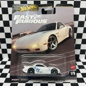 💥 2025 NEW Hot Wheels Premium Fast & Furious Mazda RX-7 FD 1:64 Box Shipping - Picture 1 of 6