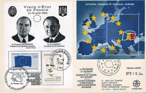 CE45-IIB FDC Conseil Europe "ILIESCU, Roumanie" 11-1993 - Picture 1 of 1