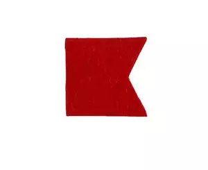 Flag patch embroidered international maritime nautical navy signal B bravo - Bild 1 von 1
