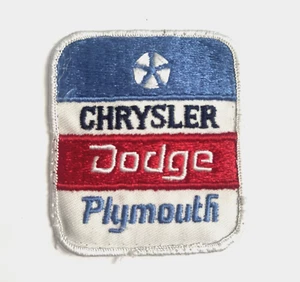 Vintage 1980s Chrysler Dodge Plymouth Embroidered Uniform Jacket Patch NOS! - Picture 1 of 3