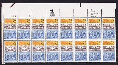 Scott #2616 World Columbian Expo Plate Block of 16 Stamps - MNH UL - Image 1 of 2