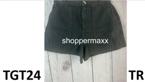 Women's High-Rise Utility Shorts - Universal Thread, Black, Size 4 - Picture 1 of 7