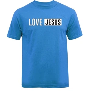 T-shirt grafica Amore Gesù Cristo cristiano religioso Dio Bibbia Chiesa - Foto 1 di 17