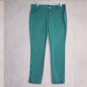 Tripp NYC Pants 13 Womans Green Skinny Tapered Rocker Grunge Punk Stretch - Picture 1 of 13