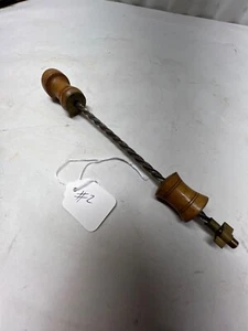 #02 ~ANTIQUE~ ORIGINAL SPIRAL WOOD HANDLE ARCHIMEDES /ARCHIMEDEAN HAND DRILL - Picture 1 of 10