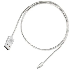 Silverstone SST-CPU01S-1800 (Silver) Reversible USB-A to Reversible Micro-B Cabl - Picture 1 of 3