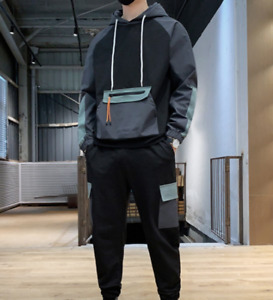 Men's Hip-hop Suit Set Track Suits Sweatsuit Tracksuit Outwear Jacket Pants Sets
