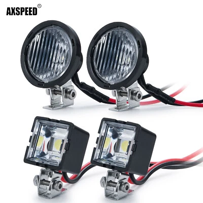 AXSPEED für 1/8 1/10 RC TRX4 TRX6 Axial RR10 LED-Leuchten Scheinwerfer Spotlight - Bild 1 von 4
