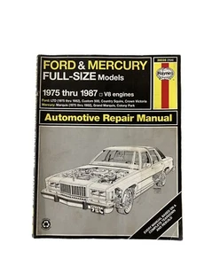 Haynes Repair Manual 36036 (754) Ford & Mercury Full-Size Models 1975-1987 V-8 - Bild 1 von 10