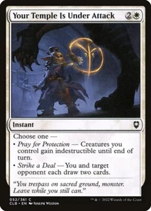 YOUR TEMPLE IS UNDER ATTACK x4 mtg NM-M Commander Legends Baldurs Gate 4 Common - Bild 1 von 1