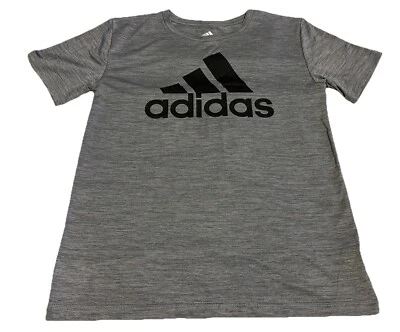 Camiseta Adidas Primegreen Aeroready gris talla M mediana 10-12 para niños jóvenes Foto 1 de 4