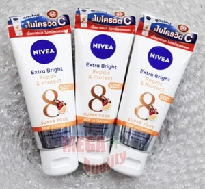 3 x NIVEA BODY LOTION UV SPF 50 BRIGHT SERUM SUPER CELL REPAIR + PROTECT 70 ml - Picture 1 of 2