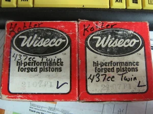 kohler k440rlc nos wiseco 2107p1 piston assy set of 2 mercury, cat snowmobile - Picture 1 of 1