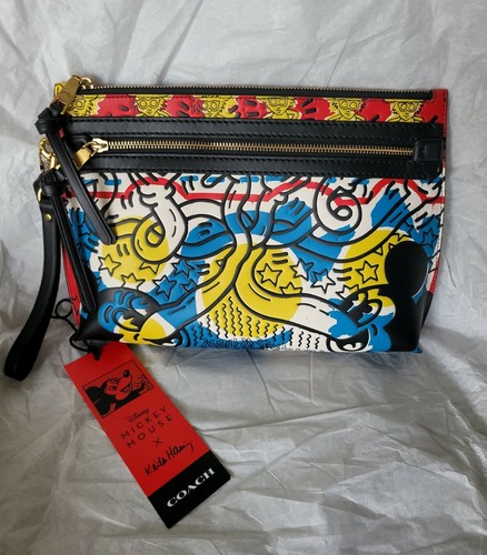 COACH 5217 Custodia Disney Topolino X Keith Haring Academy nuova con etichette 1