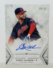 2018 Topps Diamond Icons Corey Kluber SSP #25 /25 BLUE AUTO #AC-CK CY YOUNG🌠